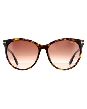 Tom Ford zonnebril Maxim FT0787 52F Dark Havana Brown Gradiënt