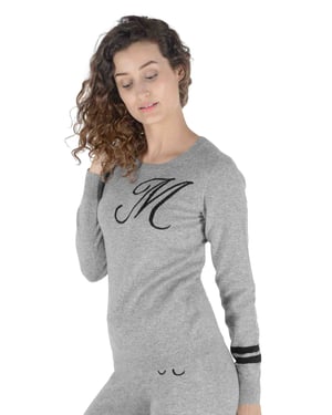 Crown Of Edinburgh Cashmere Crew Neck Sweater Stockbridge Grey M