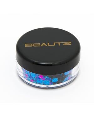 Aquarius Beautz Chunky Glitter 10ml pot with 5 gram Glitter, Mermaid