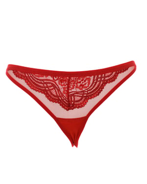 String 21685 vrouw met drie strengen kant