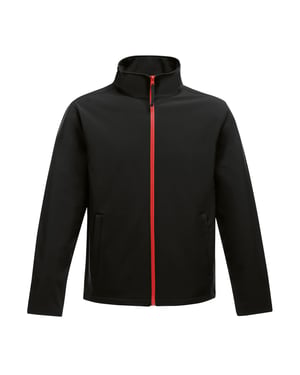 Regatta - Heren Ablaze Printable Softshell Jas (Zwart met Rood)