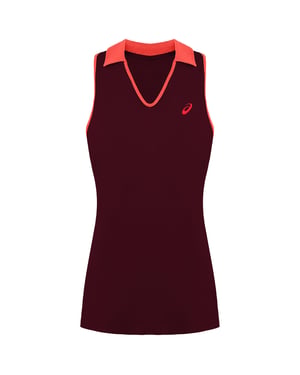 Asics Logo Womens Burgundy Padel Vest
