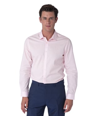 Harry Brown Theo Light Pink Cotton Shirt