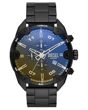 Diesel Spiked Heren Horloge Zwart DZ4609