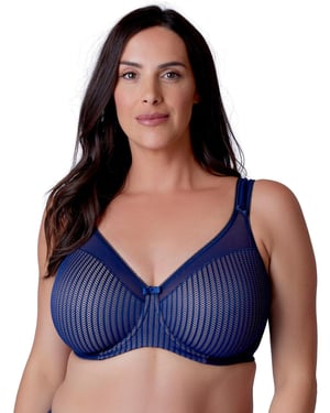 B541 Berlei Beauty Stripe Smoothing Minimiser Bra