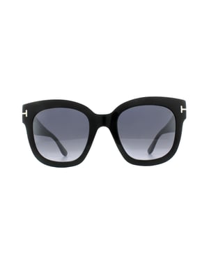 Tom Ford Sunglasses 0613 Beatrix 01C Shiny Black Smoke Grey Mirror
