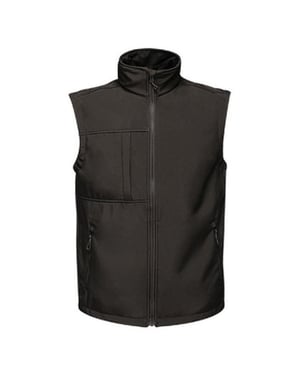 Regatta Heren Achthoek II Drukbare Soft Shell Bodywarmer (Zwart/Zwart)