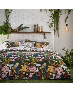 furn. Amanita Abstract Mushroom Duvet Cover Set
