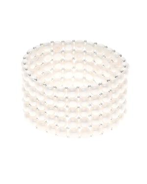 Armband 5 Rijen van Echte Zoetwater Parel - 4 mm
