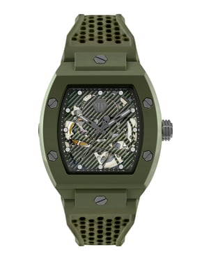 Philipp Plein The Skeleton Ecoceramic Men's Green Watch PWVBA0223