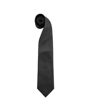 Premier Heren Kleuren Mode Stropdas (Zwart)