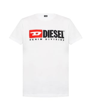 Diesel T-Diego-Division Logo White T-Shirt