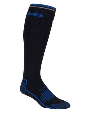 Mens Extra Long Knee High Wool Blend Thermal Boot Socks for Wellies