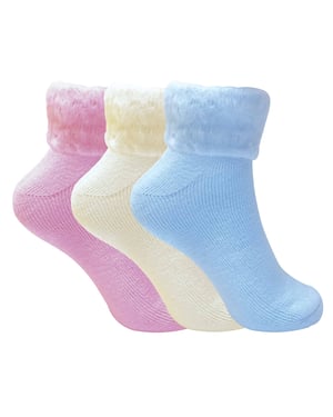 Kids/Childrens 4 Pack Thin Cotton Rich Xmas Christmas Socks 3 Sizes