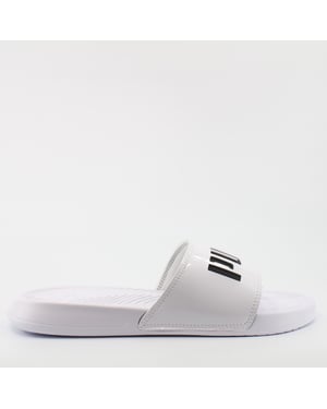 Puma Popcat Patent Womens White Sliders