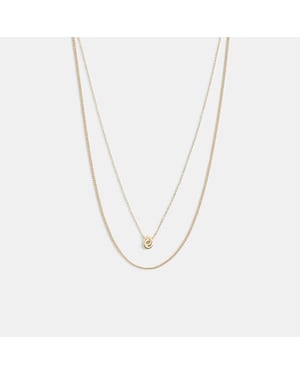 Delicate Interlocking Layered Necklace