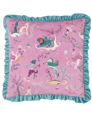 furn. Athena Printed Velvet Cushion Cover