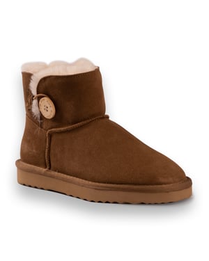 Aus Wooli Australia Unisex Short Sheepskin Cabarita Button Boot