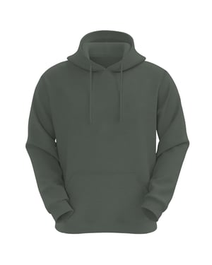 VR2 Denim Mens Plain Hoodie Long Sleeve Pullover