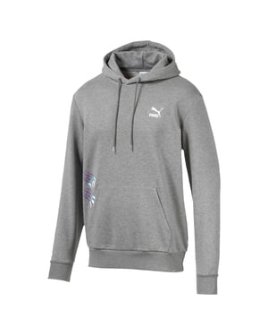 Puma Claw Pack Hoody Long Sleeve Grey Mens Pullover Cotton Jumper 595756 03