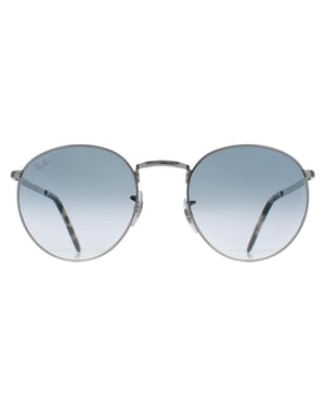 Ray-Ban Rond Unisex Zilver Blauw Gradiënt RB3637 Nieuw Rond