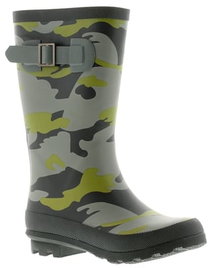 Rockstorm Camouflage Boys Kids Wellies Wellington Boots Green Camo