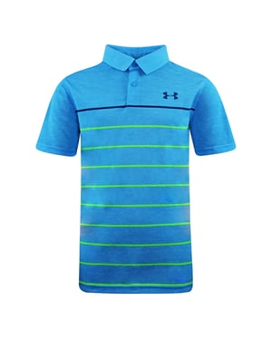 Under Armour kortärmad blå Threadborne polotröja med krage för barn 1306050 713