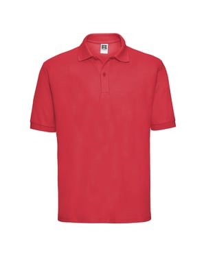 Russell Klassisk polotröja i polycotton för herrar (Ljusröd)