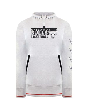 NBA Chicago Bulls Mens Grey Basketball Hoodie