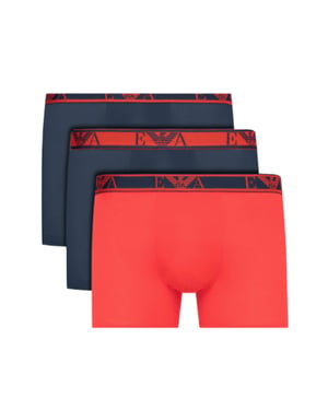 Emporio Armani Heren 3-pack Lange Boxershorts met Logo (Unlimited)