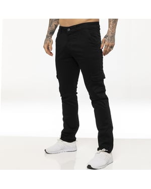 Enzo Mens Cargo Combat Chinos