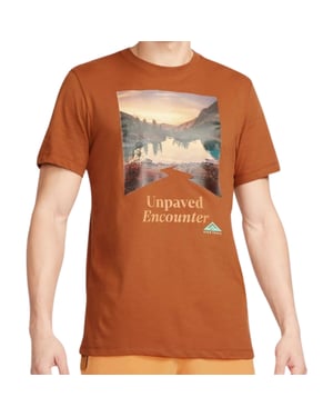 Nike Mountail Trail Logo Brun T-shirt