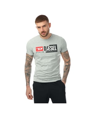 Men's Diesel T-Diego Cuty Maglietta T-Shirt in Grey