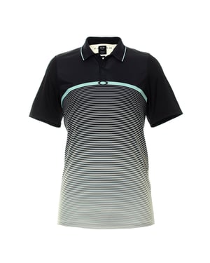 Oakley Zwart Gestreept Ellipse Golf Poloshirt - Heren
