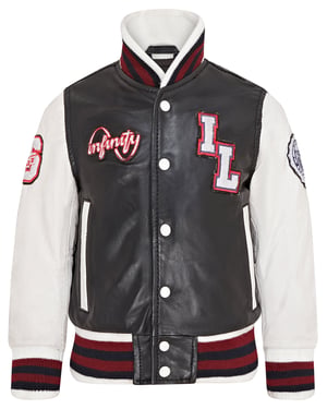 Letterman leren Varsity College bomberjack voor kinderen
