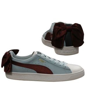 Puma Basket Bow New School Womens Blue Trainers