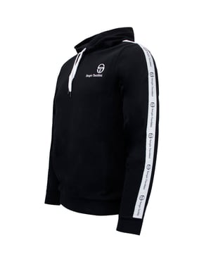 Sergio Tacchini Heren Devok Taped Hoodie Zwart Trui 038356 166