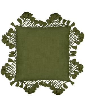 Yard Anko Macrame Tasselled Cushion Cover
