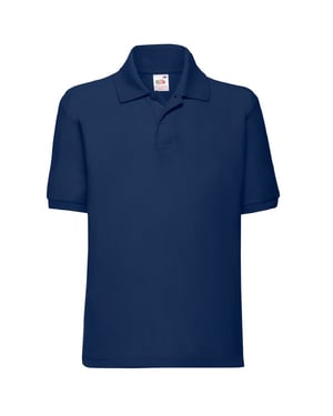 Fruit of the Loom Kinder/Kids Piqué Poloshirt met Korte Mouwen (Marine)