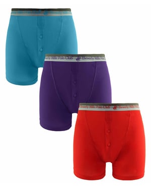 Beverly Hills Polo Club Mens 3-Pack Boxer Shorts