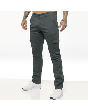 Enzo Mens Cargo Combat Chinos