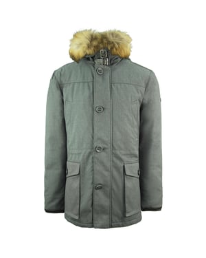 Hackett London Down Filled Arctic Mens Grey Winter Coat