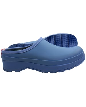 Hunter Play Lined Mens Blue Clogs