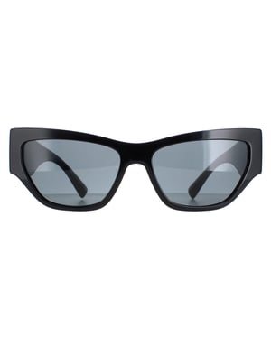 Versace Cat Eye Womens Black Dark Grey Polarized VE4383