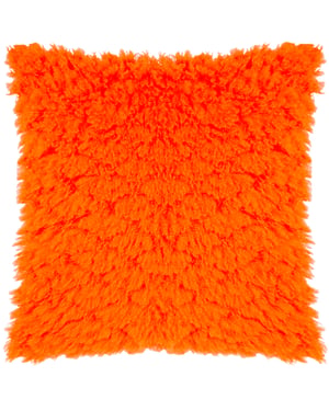 Heya Home Fluff Ball Faux Fur Polyester Filled Cushion