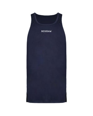 BoxRaw SMRT-TEC Mens Navy Blue Stringer Tank Top