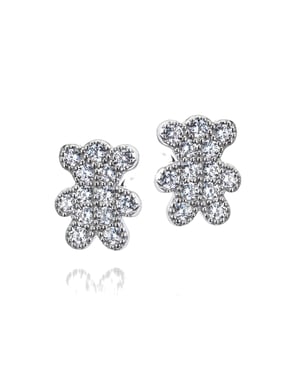 Orphelia 'Rosabel' Child's 925 Sterling Silver Stud Earrings - Silver ZO-7352