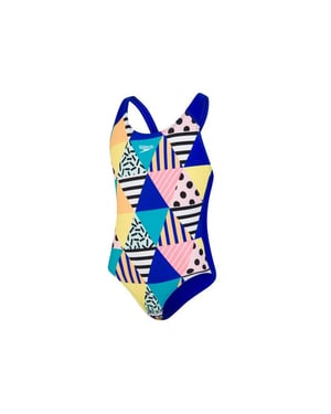 Speedo DazzleBloc Splashback Multicoloured Juniors Swimsuit