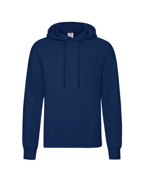 Fruit Of The Loom Heren Sweatshirt Met Capuchon / Hoodie (Marine)