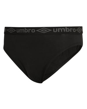 Umbro Gewone herenslip (pak van 3) (Zwart)